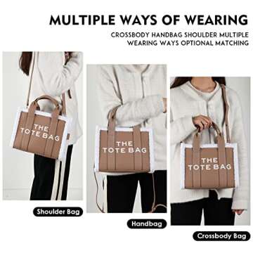 JQAliMOVV The Tote Bags for Women - Personalized Leather Mini Top-Handle Crossbody Handbag for Trave...