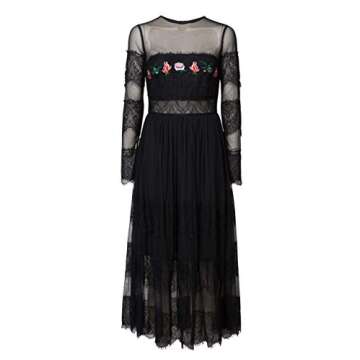 Desigual Women's Elegant Black Vest with Lace Details