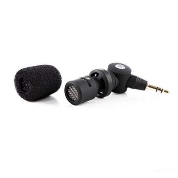 Saramonic SR-XM1 3.5mm TRS Omnidirectional Microphone Plug Play Mic for DSLR Cameras, Camcorders, Gopro Vlogging, YouTube, Video Recording