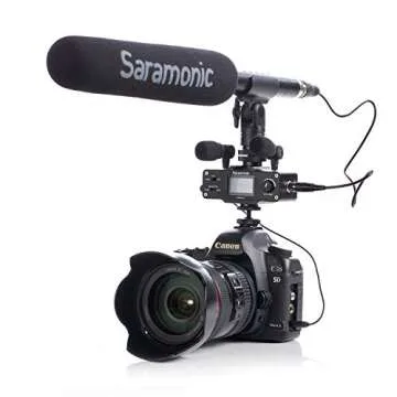 Saramonic SR-XM1 3.5mm TRS Omnidirectional Microphone Plug Play Mic for DSLR Cameras, Camcorders, Gopro Vlogging, YouTube, Video Recording