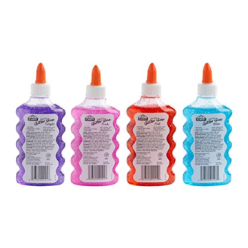 Elmer's Glitter Glue, Washable, 6oz, 4 Count - Perfect for Crafting!