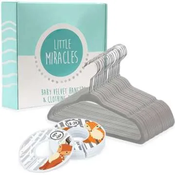 Woodland Baby Hangers with Clothing Dividers Set