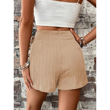 WDIRARA Women's Summer Mini Wrap Skorts for Casual Fun