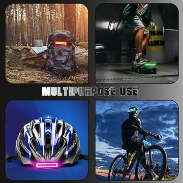 Yaocom 2 Pcs USB Rechargeable Waterproof Bike Tail Lights