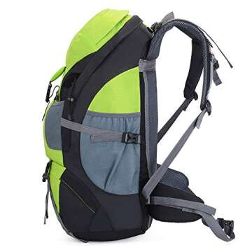 RuRu monkey 50L Hiking Backpack, Lightweight Daypack for Outdoor Camping Travel, Backpacking Backpack for Women Men