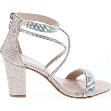 Stylish TOP Moda Open Toe Sandals - Champagne Color
