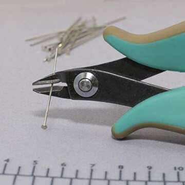 Vintaj Tools by Beadsmith Semi-Flush Cutter â€“ 5-Inches (127mm), Ergonomic Handle â€“ Make Clean, Flush & Precise Cuts â€“ Jewelry Making Tool for Creating Earrings, Bracelets & Necklaces