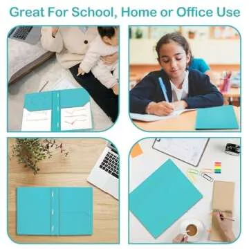 Heavy Duty Plastic Folder - Assorted Colors, 60 Pack