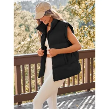 AUTOMET Women's Puffer Vest Warm Stylish Winter Fashion