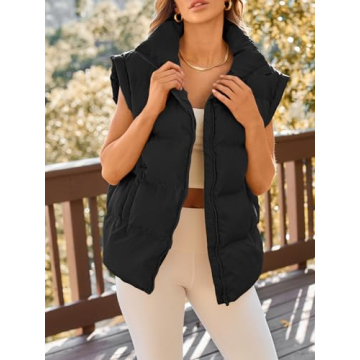 AUTOMET Women's Puffer Vest Warm Stylish Winter Fashion