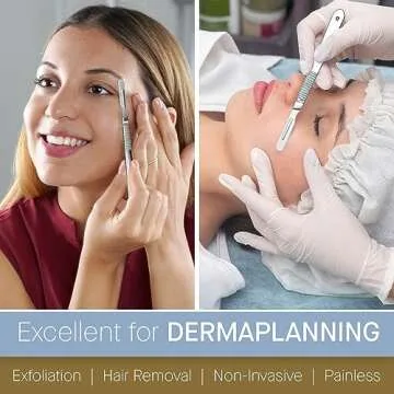 10r Blades Dermaplaning 0.7mm Extra Wide Pack of 100 Surgical Blades 10r, Size 10r Scalpel Blades, High Carbon Steel Dermablade Dermaplane Blades 10r Individually Wrapped Disposable 10r Blade Sterile