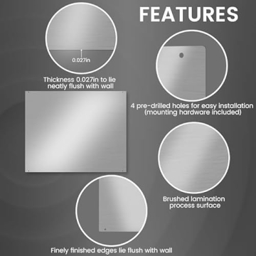 Stainless Steel Backsplash 24" x 30" for Kitchen