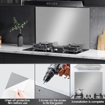 Stainless Steel Backsplash 24" x 30" for Kitchen