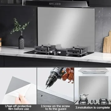 Stainless Steel Backsplash 24" x 30" for Kitchen