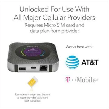 Netgear Nighthawk MR1100 4G LTE Mobile Hotspot Router (AT&T GSM Unlocked)(Steel Gray)