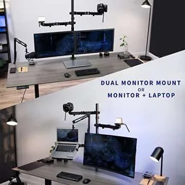 VIVO All-in-One Studio Desk Mount for Creators and Gamers
