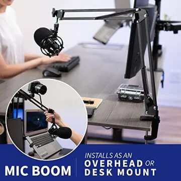 VIVO All-in-One Studio Desk Mount for Creators and Gamers