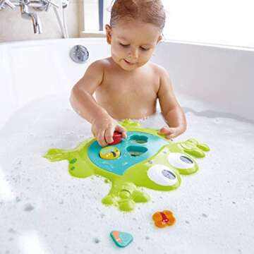 Hape Feed Me Bath Frog Toy, Multicolor