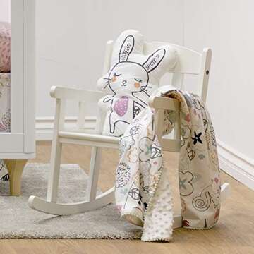 Lolli Living Sherpa Soft Baby Blanket - Stella Print PREMIUM HIGH QUALITY Cute Cozy Fabric for BEST COMFORT | Infant,Toddler,Newborn,Nursery,Boy,Girl,Unisex,Throw,Crib,Stroller,Bedding,Gift | 40x30 In, Multi (203200)