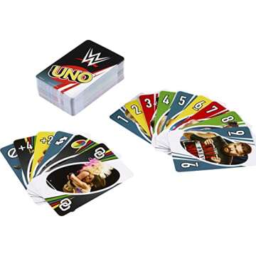 Mattel Games UNO Card Game, Matching WWE Superstars, for 2 to 10 Players Ages 7 Years and Older