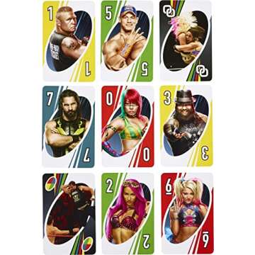 Mattel Games UNO Card Game, Matching WWE Superstars, for 2 to 10 Players Ages 7 Years and Older