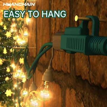 HUANCHAIN Indoor Outdoor Green Extension Cord 50 ft Waterproof, 16/3 Gauge Flexible Cold-Resistant A...