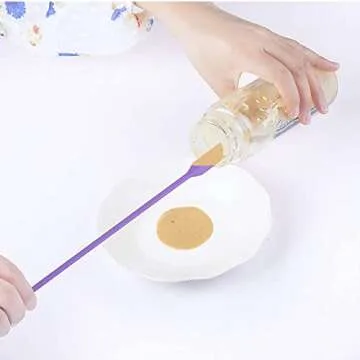 Mini Spatula Set for Makeup - 4pcs Silicone Scrapers