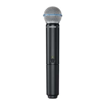 Shure BLX288/B58 Wireless Microphone System - 14-Hour Battery Life, 300 ft Range, UHF | Includes (2) BETA 58A Handheld Vocal Mics, Dual Channel Receiver | H10 Band (BLX288/B58-H10)