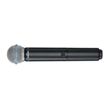 Shure BLX288/B58 Wireless Microphone System - 14-Hour Battery Life, 300 ft Range, UHF | Includes (2) BETA 58A Handheld Vocal Mics, Dual Channel Receiver | H10 Band (BLX288/B58-H10)