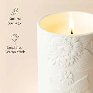 LA JOLIE MUSE Sandalwood Rose Candle - Eco-Friendly Luxury