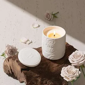 LA JOLIE MUSE Sandalwood Rose Candle - Eco-Friendly Luxury