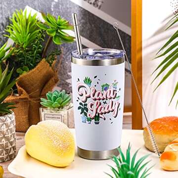 Cactus Mug for Plant Lovers - 20oz Insulated Travel Cup