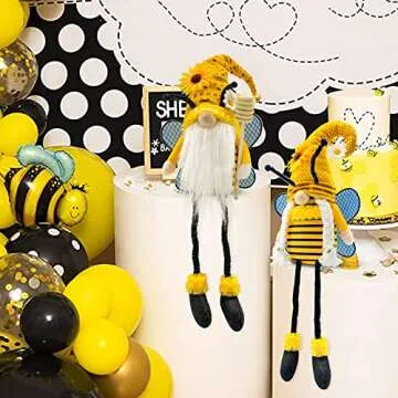 Lovinland Bumble Bee Sunflower Gnomes - Spring Decor