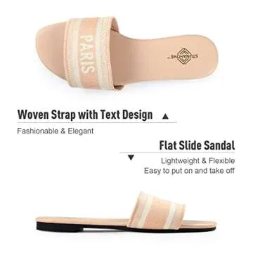 STUNAHOME Women's Fashion Slide Sandals for Summer