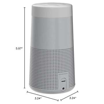 Bose SoundLink Revolve (Series II) Portable Bluetooth Speaker – Wireless Water-Resistant Speaker with 360° Sound, Silver