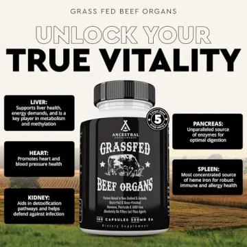 Grass Fed Beef Organ Supplement for Whole Body Wellness