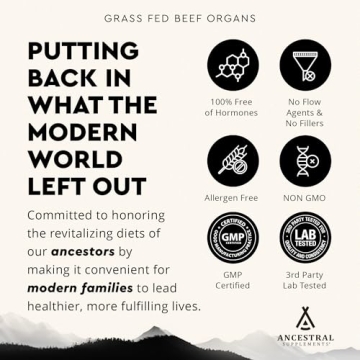 Grass Fed Beef Organ Supplement for Whole Body Wellness