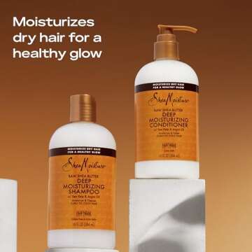 SheaMoisture Shampoo Deep Moisturizing For Dry, Damaged Or Transitioning Hair Raw Shea Butter Sulfate-Free 13oz