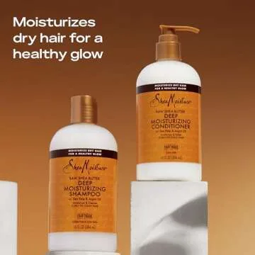SheaMoisture Shampoo Deep Moisturizing For Dry, Damaged Or Transitioning Hair Raw Shea Butter Sulfate-Free 13oz