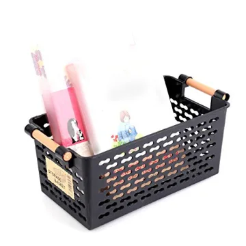 Yesland Black Storage Baskets - 6 Pack Organizer Bins