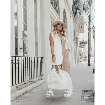 Febriajuce Women's Casual Oversized Blazer for Work and Play