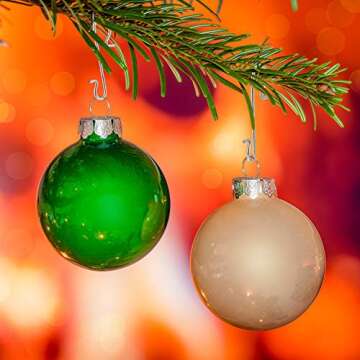 Tatuo 201 Pieces Christmas Ornament Hooks - Silver & Durable