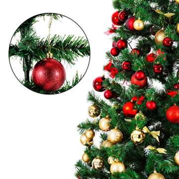 Tatuo 201 Pieces Christmas Ornament Hooks - Silver & Durable