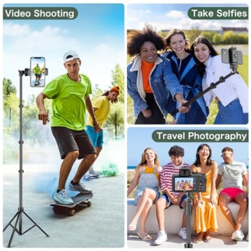 Versatile Eicaus Adjustable 72'' Tripod with Remote Control