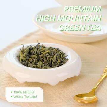 WT WEETEE Organic Green Tea Loose Leaf - 110+ Cups