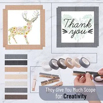 Mr. Pen Grid Washi Tape Set for Creative Projects