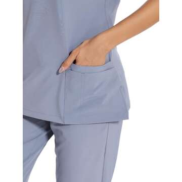 Stylish COZYFIT Scrubs Set for Women - Comfort & Functionality