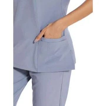 Stylish COZYFIT Scrubs Set for Women - Comfort & Functionality