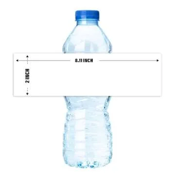 Curb-N-Sign Personalized Water Bottle Labels 100 PCS