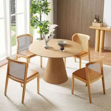 WILLIAMSPACE Modern Round Dining Table for 4 to 6